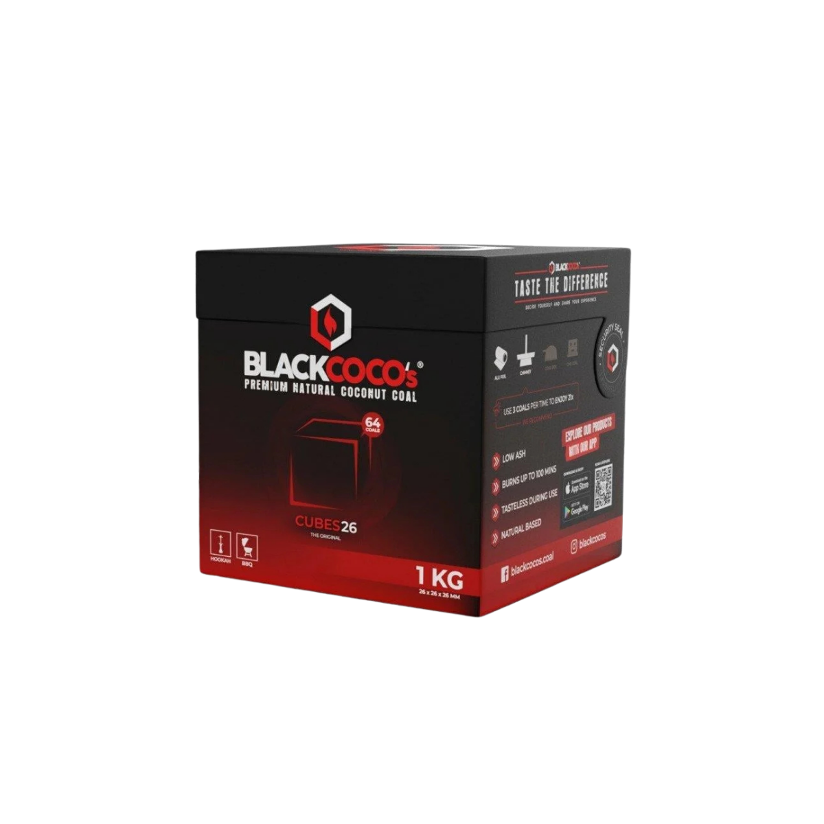 Black Coco 26mm Nargile Kömürü